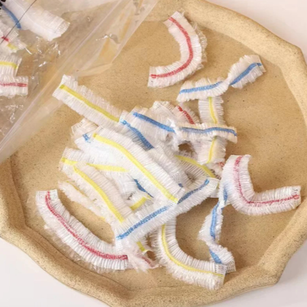 อีโซร์1 100/300/500ชิ้นฝาครอบอาหารทิ้ง,ที่มีสีสันยืดหยุ่นปากถุงพลาสติก,สะดวกสด-เก็บทิ้งอาหารเกรดพลาสติกยึดฟิล์มปกสําหรับผักผลไม้ - รูปที่ 3