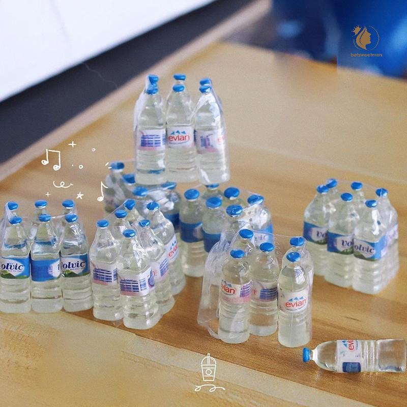 [PE] 1:12 เรซิ่นมินิจําลองขวดน้ําแร่บ้านตุ๊กตาจิ๋วเด็กของขวัญของเล่นอุปกรณ์ตกแต่งบ้าน TH