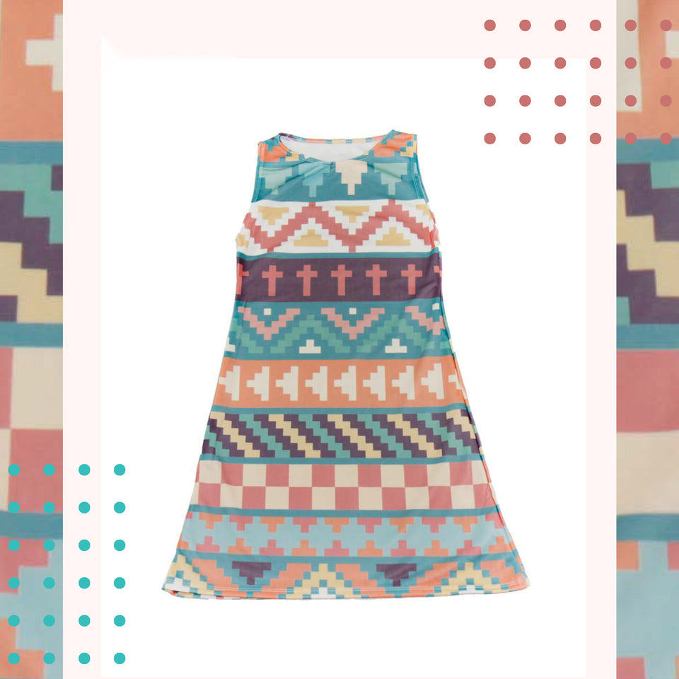 Aztec Suspekt Shift Beach Dress