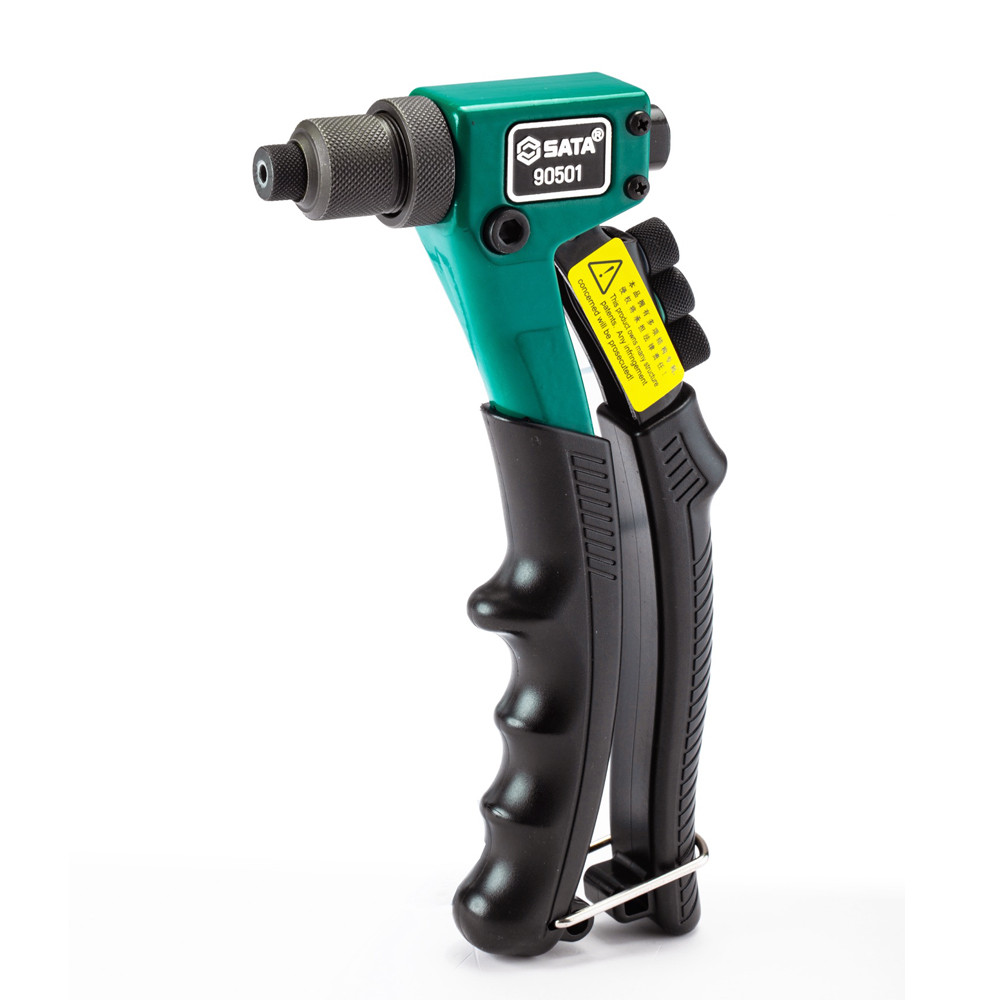 💥แท้ ส่งด่วน💥 SATA คีมยิงรีเวท ขนาด 8 นิ้ว พร้อมหัว 4 ขนาด สำหรับงานหนัก รุ่น 90501 ( Hand Riverter ) คีมยิง คีมย้ำรีเวท