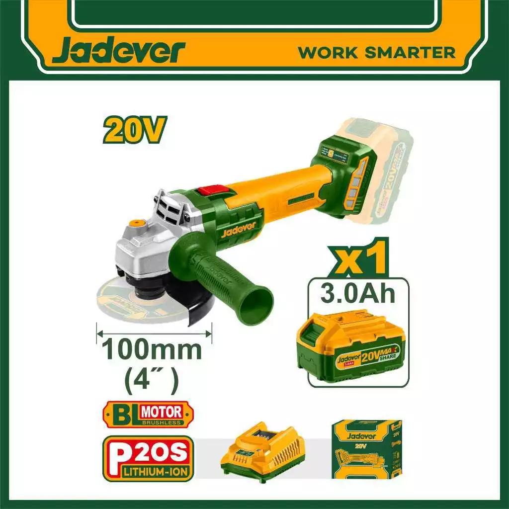 JADEVER เครื่องเจียรแบตเตอรี่ไร้สาย 20V. รุ่น JDLAPM11 หินเจียรแบตเตอรี่ ลูกหมูแบตเตอรี่ ลูกหมู เครื่องเจียรมือถือ thumbnail 3