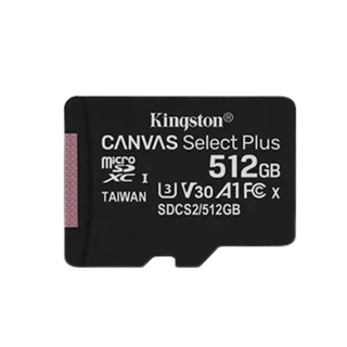 KINGSTON MICRO SD CARD (ไมโครเอสดีการ์ด) ON CANVAS SELECT PLUS (SDCS3/512GB)