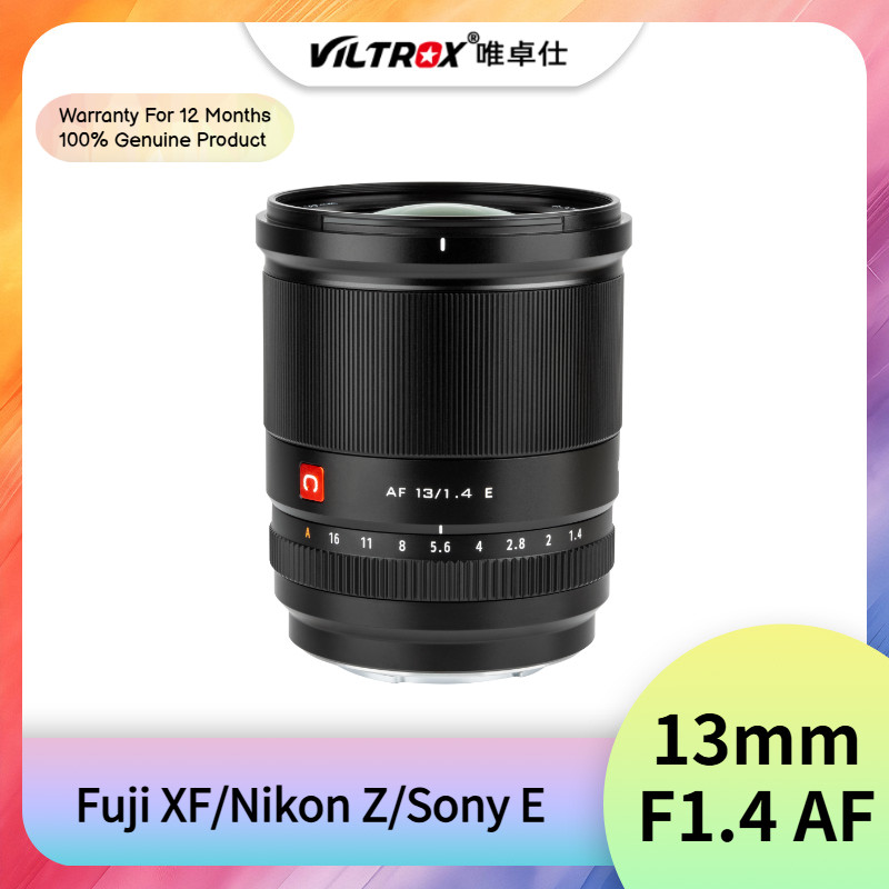 Viltrox 13mm F1.4 APS-C Auto Focus เลนส์รูรับแสงขนาดใหญ่สําหรับกล้อง Fuji XF Nikon Z Sony E Mount