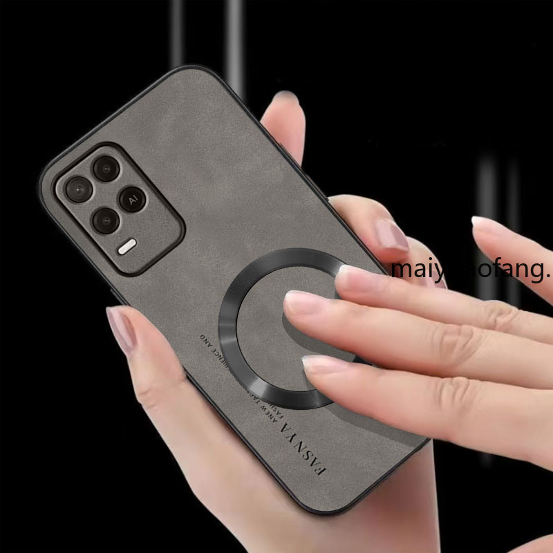 ปลอกRealme 8 5g Realme 8 Realme 8 Proเคสโทรศัพท์ป้องกันการสั่นสะเทือนแหวนดูดแม่เหล็กฝาครอบป้องกันพร้อมขอบนุ่มและกันลื่นฝาหลังybpcxq