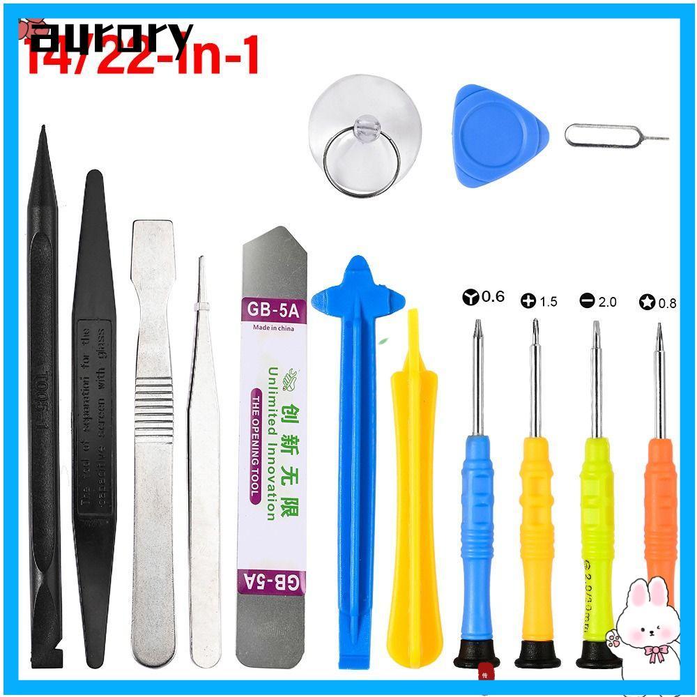 AURORY เครื่องมือถอดประกอบโทรศัพท์, เครื่องมือมือคู่มือซ่อมโทรศัพท์มือถือเครื่องมือ, Professional 14