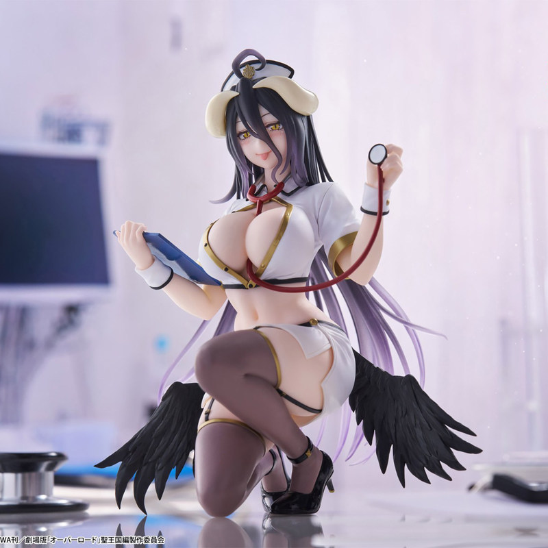 Authentic TAITO Desktop Cute "Overlord" Albedo - Nurse Version figure