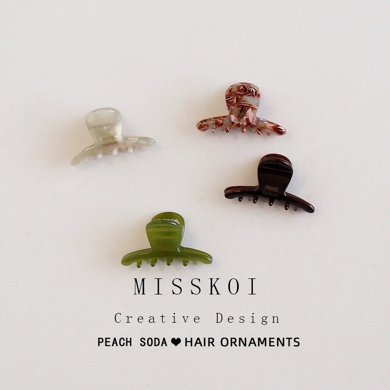 MISSKOI ins น่ารักลดอายุคลิปฉลามขนาดเล็กคลิป Bangs Acetate กิ๊บติดผมครึ่งผูกด้านข้างเจ้าหญิงหัวคลิปขนาดเล็ก