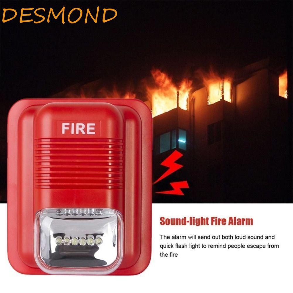 DESMOND Wireless Fire Alarm, Safety Sensor เทคโนโลยีไร้สาย Fire Alarm System, Alert System Siren Ala