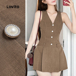 Lovito เดรสสวยหรูสำหรับวันหยุดพักผ่อนและการเดินทางไปทำงาน เด…