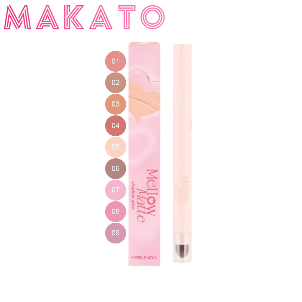 MEILINDA Mellow Matte Shadow Stick เมลินดา อายแชโดว์ เนื้อแมต เกลี่ยง่าย สีสวย ติดทน ใช้ง่ายทุกวัน
