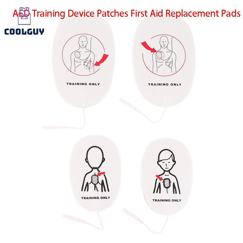 [YLSW] 1 คู่ AED อุปกรณ์การฝึกอบรม Patch First Aid Training แผ่นเปลี่ยนผู้ใหญ่เด็กการฝึกอบรม Univers