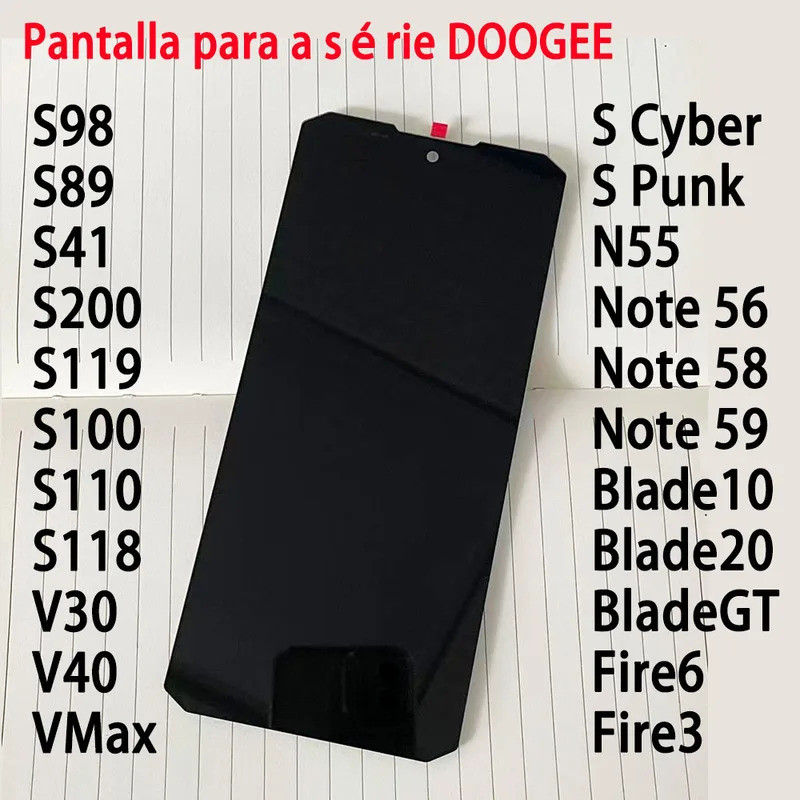 สําหรับ DOOGEE S98 S100 S110 S118 S200 จอแสดงผล Doogee ใบมีด 10 20 LCD S Cyber จอแสดงผล Doogee หมายเ