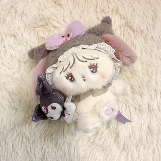 น่ารัก Sanrio X Cat Series Plushine ของเล่น Hello Kitty Cinnamoroll Kuromi ตุ๊กตาพวงกุญแจกระเป๋าจี้เด็กของขวัญ