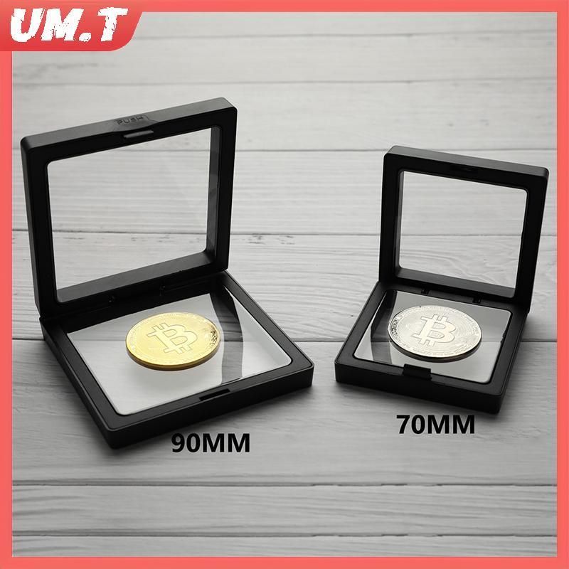 UM.T Bitcoin Bit Coin Litecoin Ripple Metalmemoration Coin พร้อมแสดงขาตั้ง null