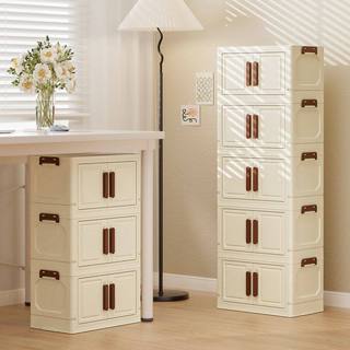 ตู้เก็บของ 32cm กล่องเก็บของพับได้ มีล้อ เหมาะสำหรับวางหนังส…