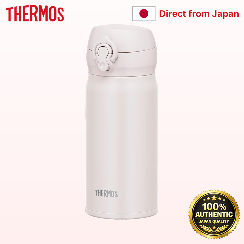 THERMOS ขวดน้ำ แก้วเก็บความร้อนสำหรับมือถือ น้ำหนักเบา 350ml JNL-356 ASWH【Direct from Japan】