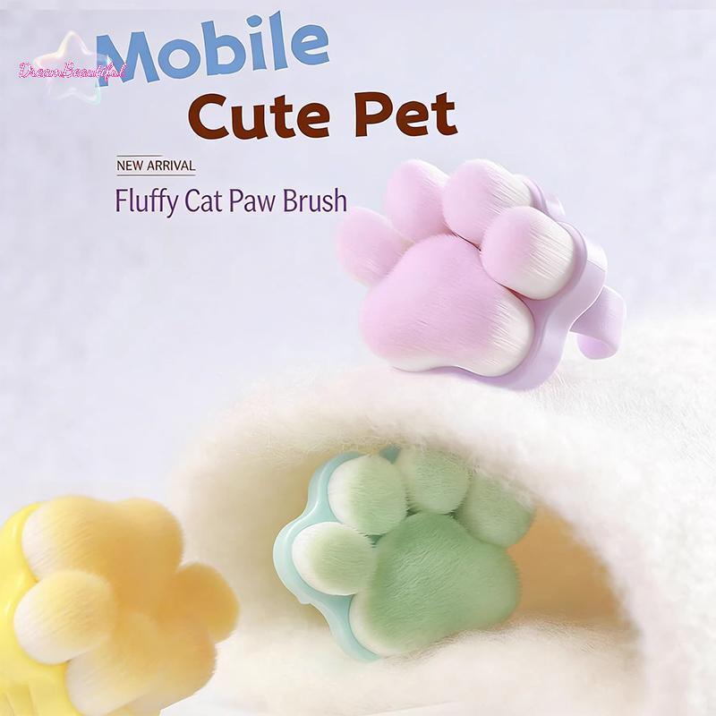 <DBFl-t>พลาสติกเล็บแปรงทําความสะอาดฝุ่นแปรงBule Cat Pawเจลฝุ่นทําความสะอาดMake Upแปรงรูปแหวนเครื่องมือทําเล็บนุ่มใหม่ ราคา ถูกที่สุด ดีลบีเคเค แกลเลอรีภาพที่ 3