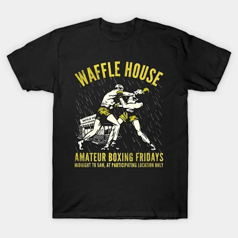 เสื้อยืด Waffle House Amateur Boxing Fridays ไซส์ S ถึง 5XL จัดส่งรวดเร็ว