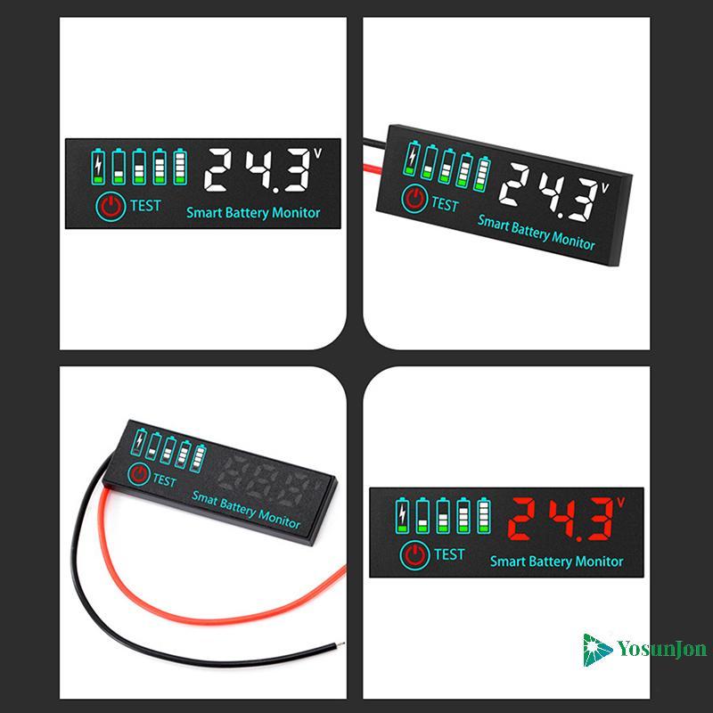 YosunJon] DC 7-55V Universal Battery Charge Indicator Panel LED Indicator Acid Battery Voltage Charg