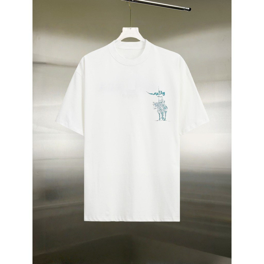 Burbe * rry2026 Star Early Spring เสื้อยืดแขนสั้นสไตล์ใหม่ผู้ชายผู้หญิงคู่สไตล์รอบคอ Slimmer ดู 2025