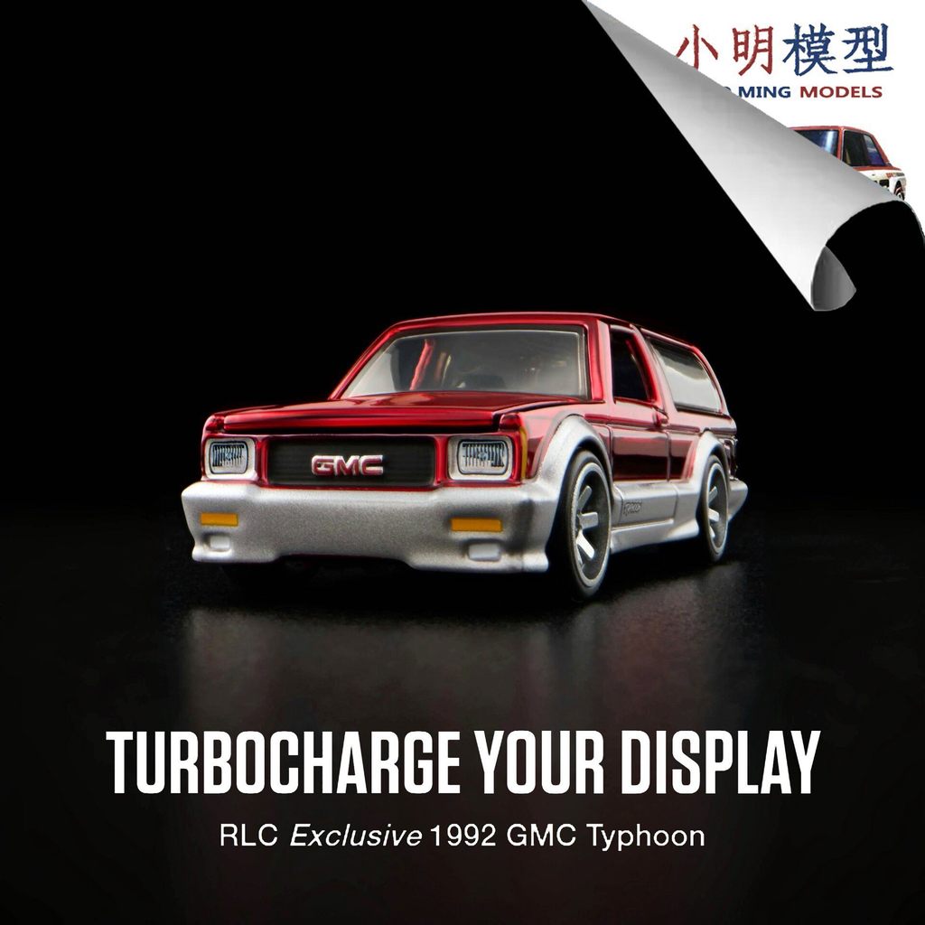 Hot Wheels rlc 1/64 1992 GMC typhoon typhoon suv Red Business Star Touring Vehicle คลังสินค้าพร้อม