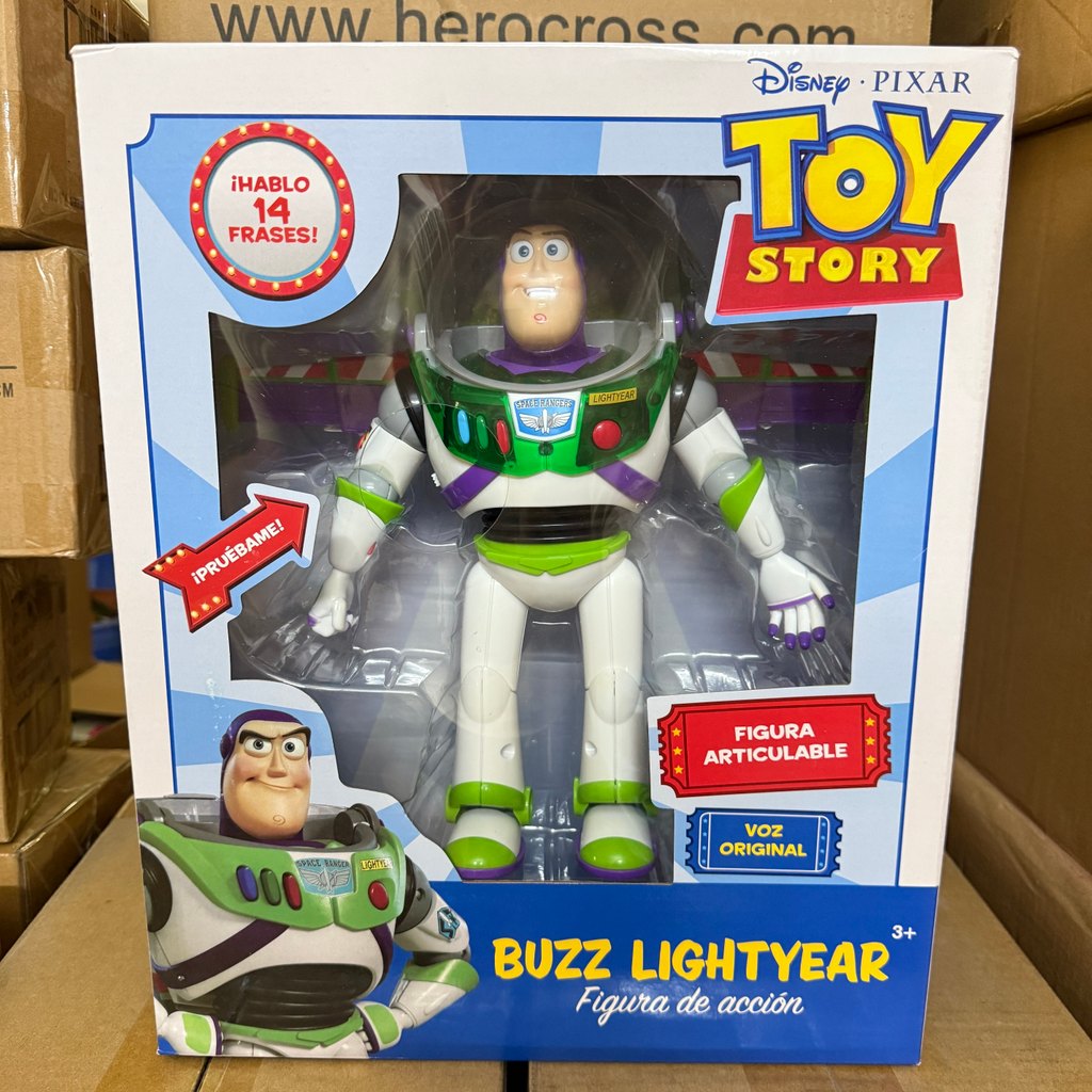 ยานอวกาศของแท้รุ่นยุคกลาง Buzz Lightyear Woody Woody Triss Jesse Toy Story Voice Figure