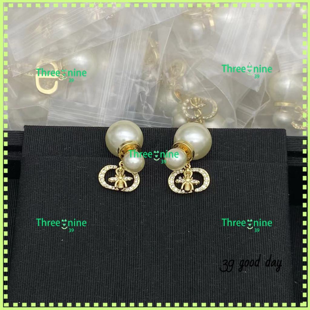 [D-home] ต่างหูแฟชั่น Bee Diamond Pearl -63043