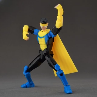 Omni Man Invincible Action Figure 3D พิมพ์ Lucky 13 Mark Multi-Jointed Stickman Dummy 13 ของเล่น