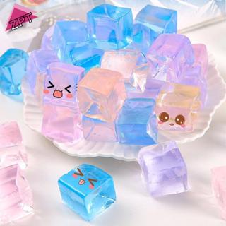 [ZPT] 10ชิ้นก้อนน้ําแข็งอยู่ไม่สุขความเครียดบรรเทาบีบของเล่น…