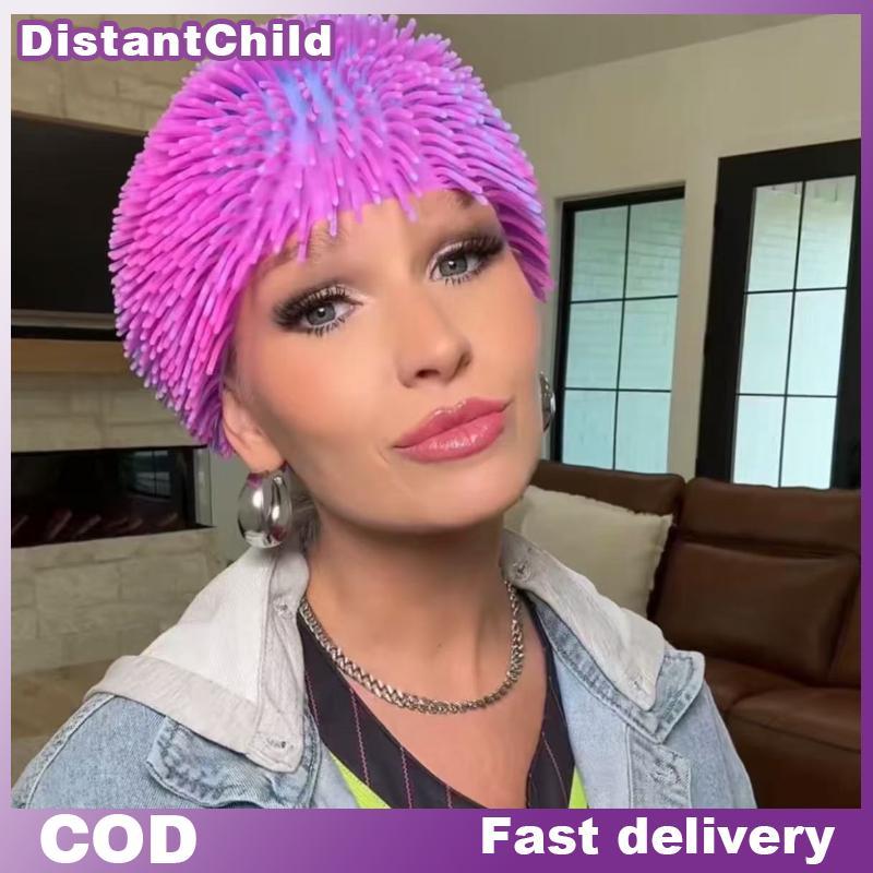 DSTH Spiry Ball Hat - หมวกตลกสําหรับเล่นตลก, เทศกาล, คอสเพลย์ - หมวกบรรเทาความเครียดยืดหยุ่นสําหรับผ
