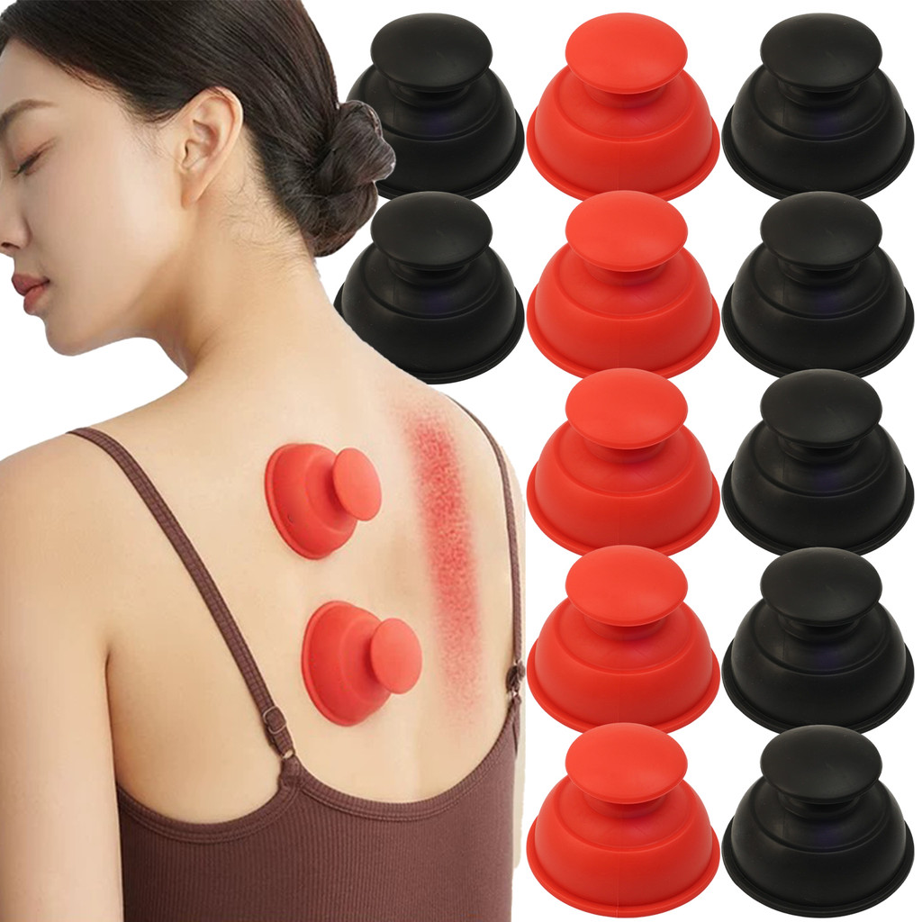 หนา TPR สูญญากาศ Cupping Cans - ผ่อนคลายกล้ามเนื้อคอ Back Care - ลดอาการบวมส่งเสริมการไหลเวียนเครื่อ