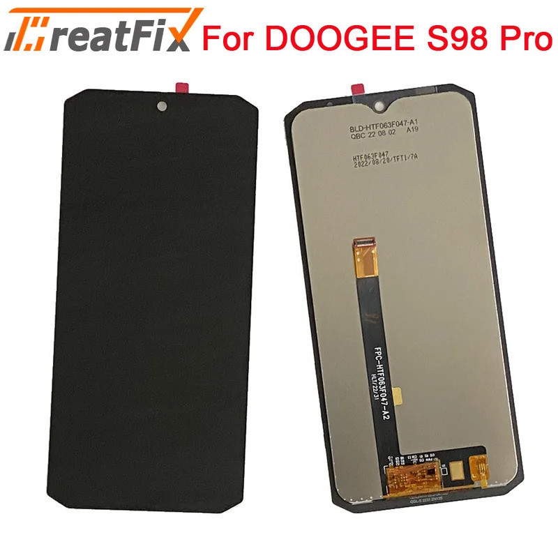 DOOGEE S98 S98Pro จอแสดงผล LCD และหน้าจอสัมผัส DOOGEE S98 Pro LCD Digitizer Assembly เปลี่ยนจอแสดงผล