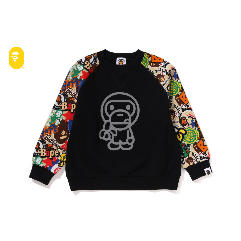 BAPE BAPE MILO เสื้อกันหนาวแขนยาวแบบหลวม ของแท้ | นำเข้าญี่ปุ่น GOYOUTATI