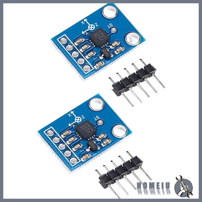 HOMEIU 2 ชิ้น ADXL335 Triaxial Accelerometer Atular Transducer โมดูล Analog เอาต์พุต Sensory