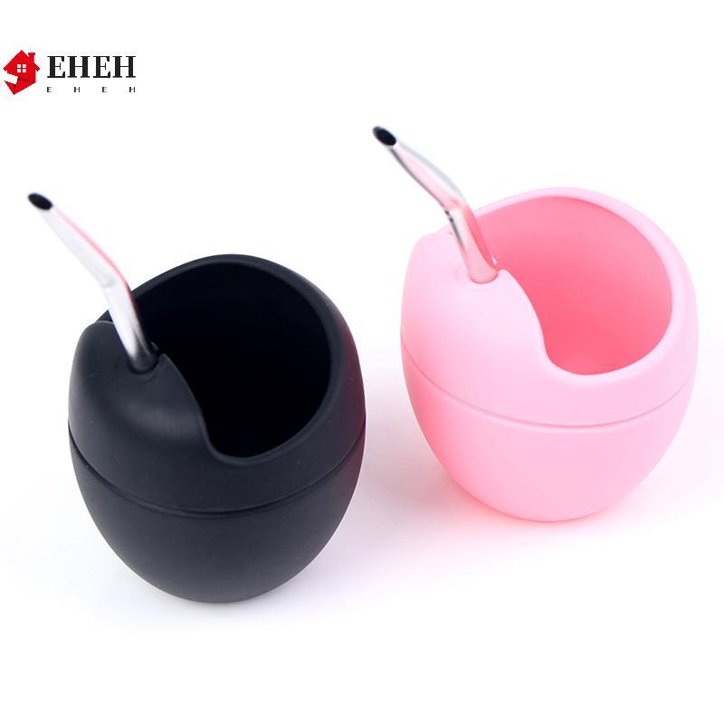 [EHEH] ชุดถ้วยซิลิโคน illas Yerba Mate ขนาด 5 ออนซ์พร้อมหลอด Yerba illa VN