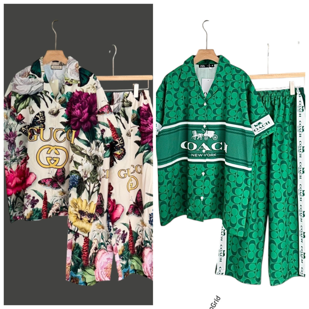 ชุดเซ็ต8ส่วน by Chanaphat มีกระเป๋า2ข้าง เนื้อผ้าไหมอิตาลีเนื้อดีค่ะ