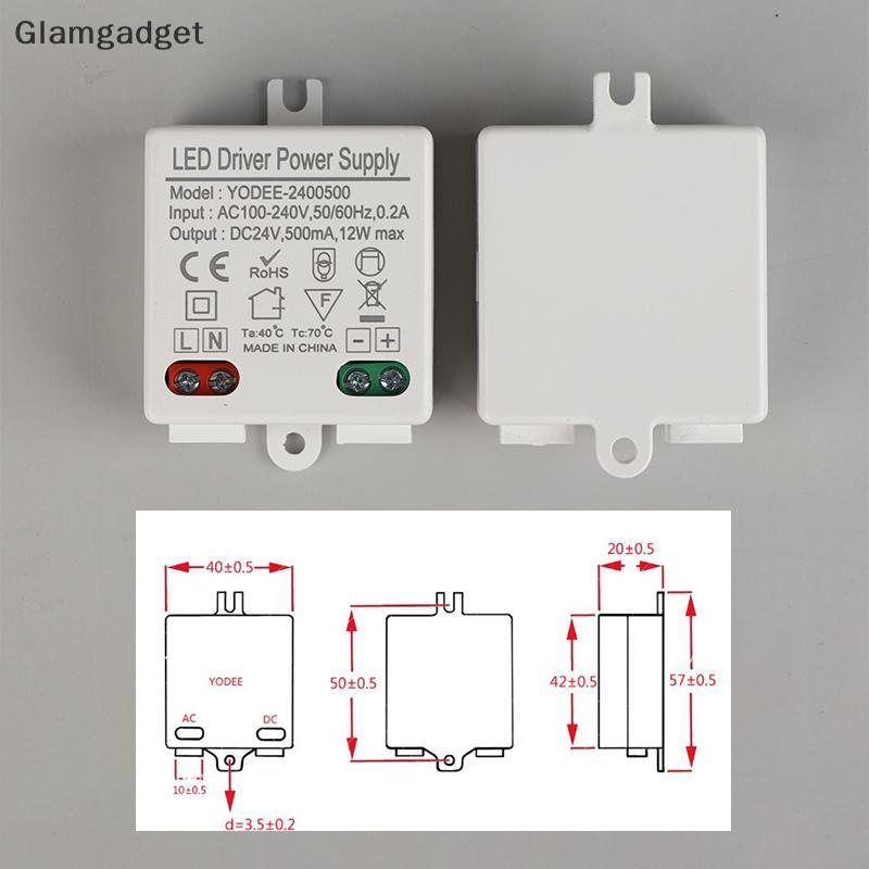 [Glg] DC12V 24V แหล่งจ่ายไฟแรงดันไฟฟ้าคงที่สลับ 3W 6W 12W หม้อแปลง LED 250 500mA 600 830mA 1.0mA Pow