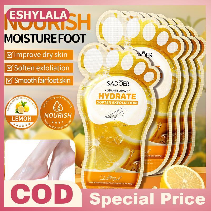 [Bea-t] SADOER Lemon Foot Mask Moisturizing Whitening Foot Peeling Mask Anti-aging Exfoliating Feet 