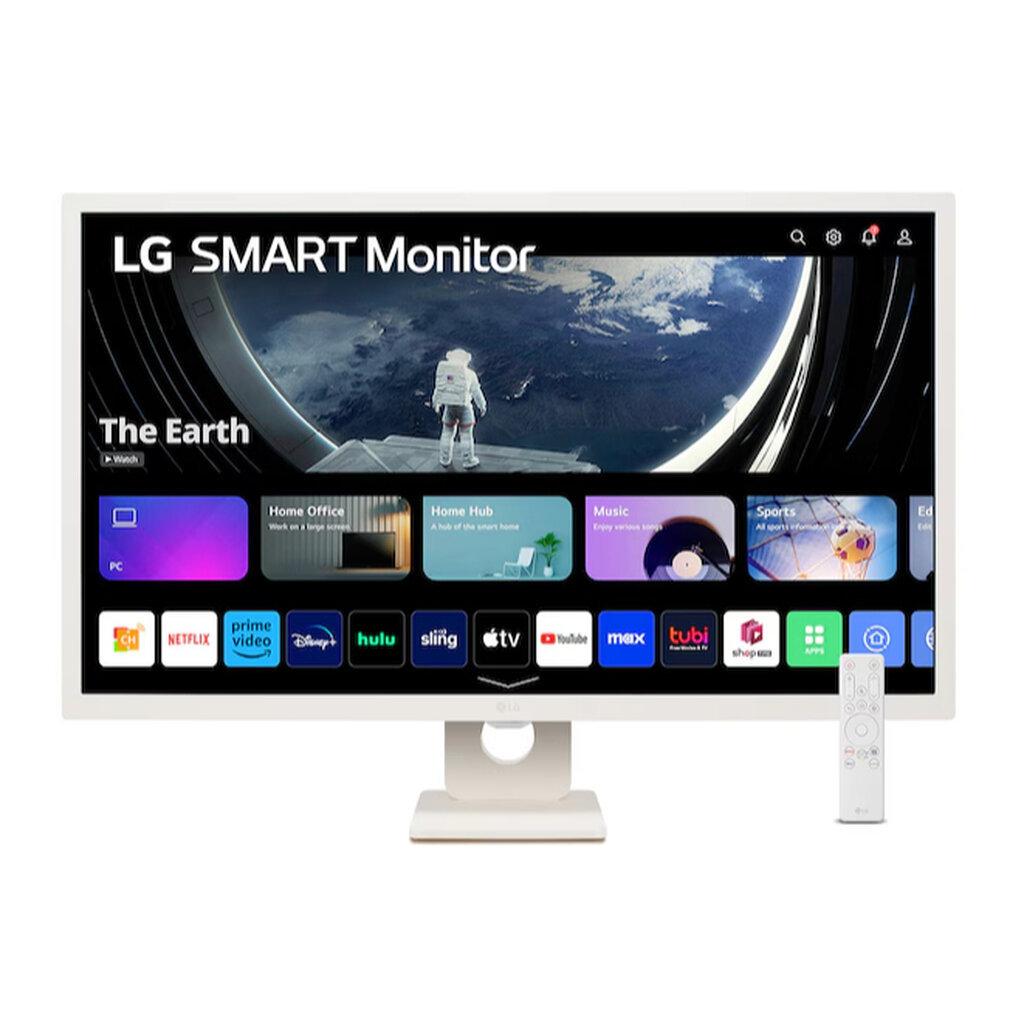 LG IPS 32" 32SR50F-W Full HD Smart Monitor With webOS