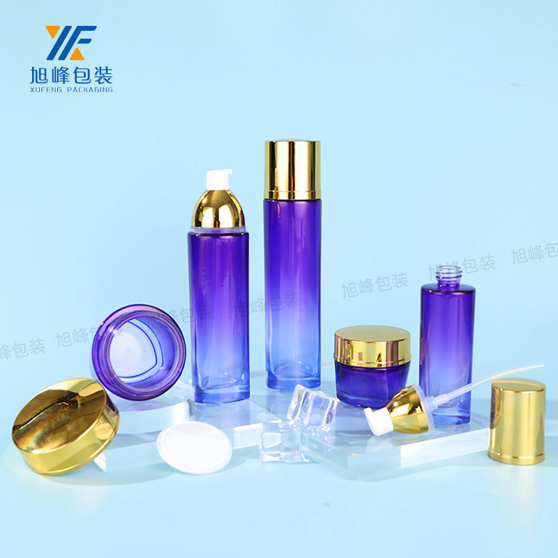 Spot Goods*New triangular cosmetic set bottle100ml Water-lotion essence bottle40ml Lotion bottle30g 