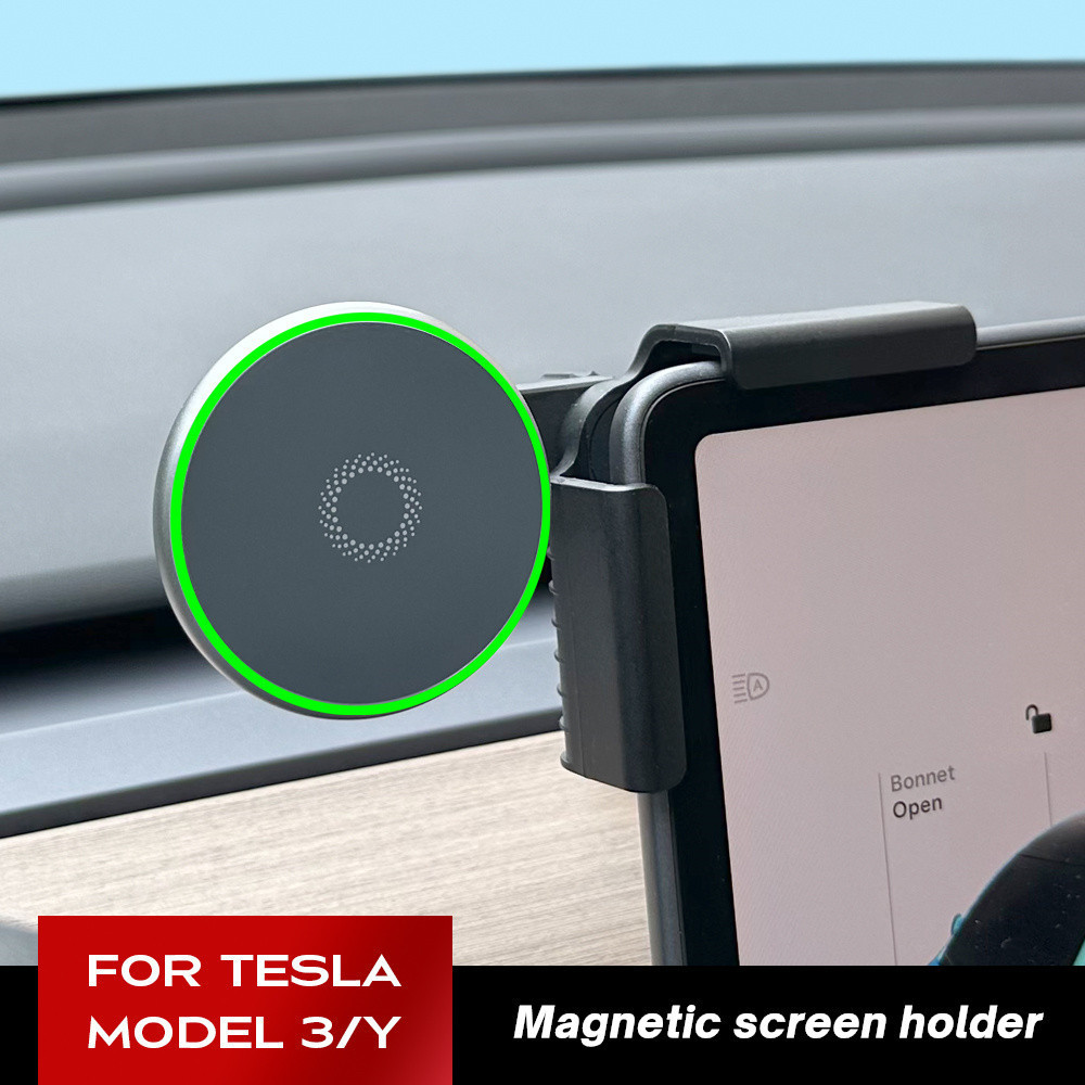 ที่วางโทรศัพท์ในรถยนต์ 15W Magnetic Magsafe Macsafe Wireless Charger สําหรับ Tesla รุ่น 3 Y HIGHLAND