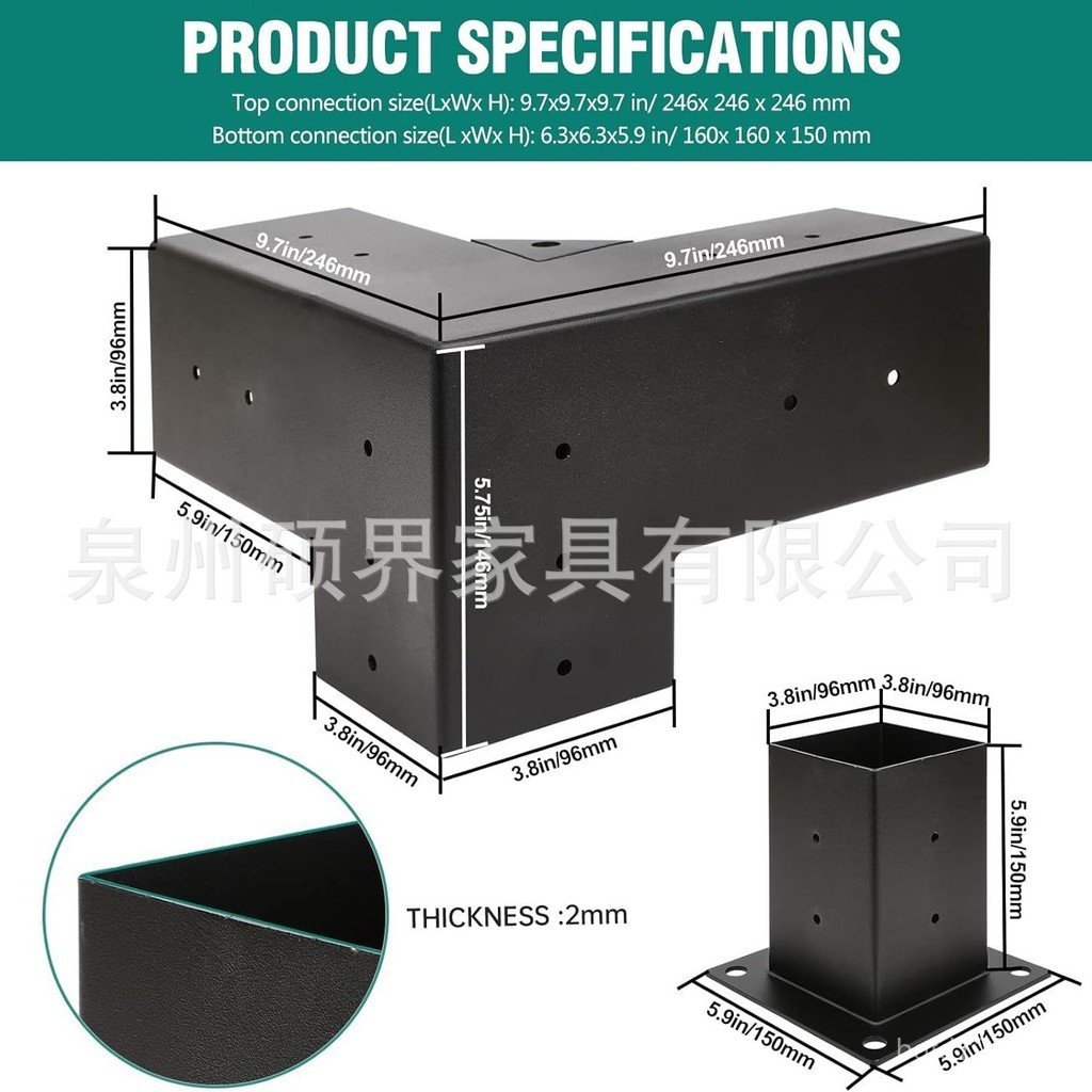 ชุดมุมขวา Terrace Bracket Pavilion Pavilion ส่งออกคอลัมน์ไม้ Cross-Border Wooden Beam Pavilion ชุด P
