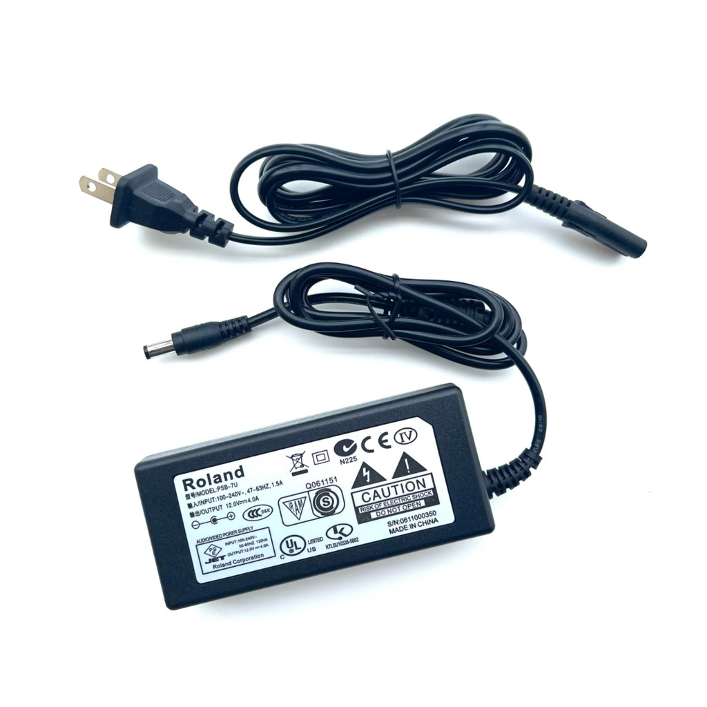 Roland FP-18 FP30X FP-30X-BK เปียโนไฟฟ้า PSB-7U อะแดปเตอร์ไฟ 12V4A Charger