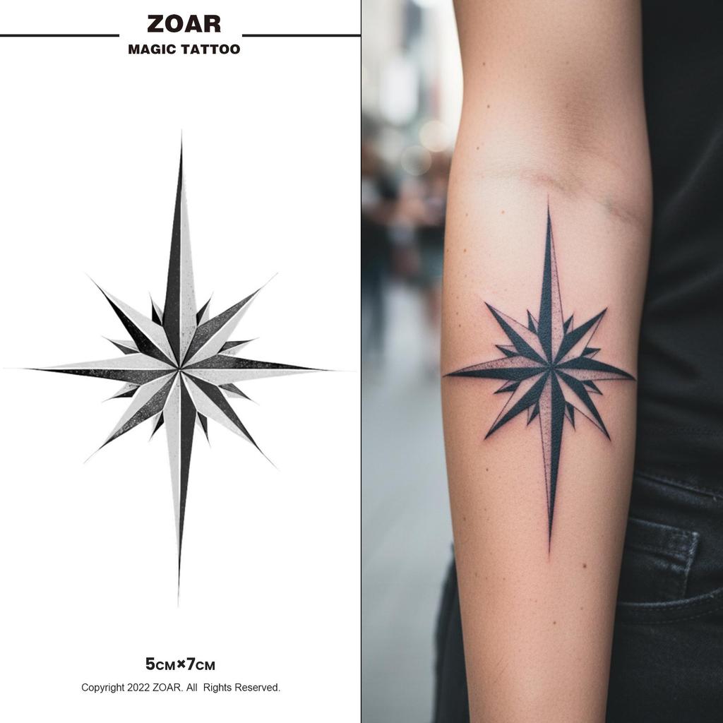 [ส่งจากไทย] ZOAR แทททูสมุนไพร กึ่งถาวร กันน้ำ ติดทนนาน 2 สัปดาห์ สติ๊กเกอร์รอยสัก Magic Tattoo สีสมจริง ไม่โป๊ะZ853