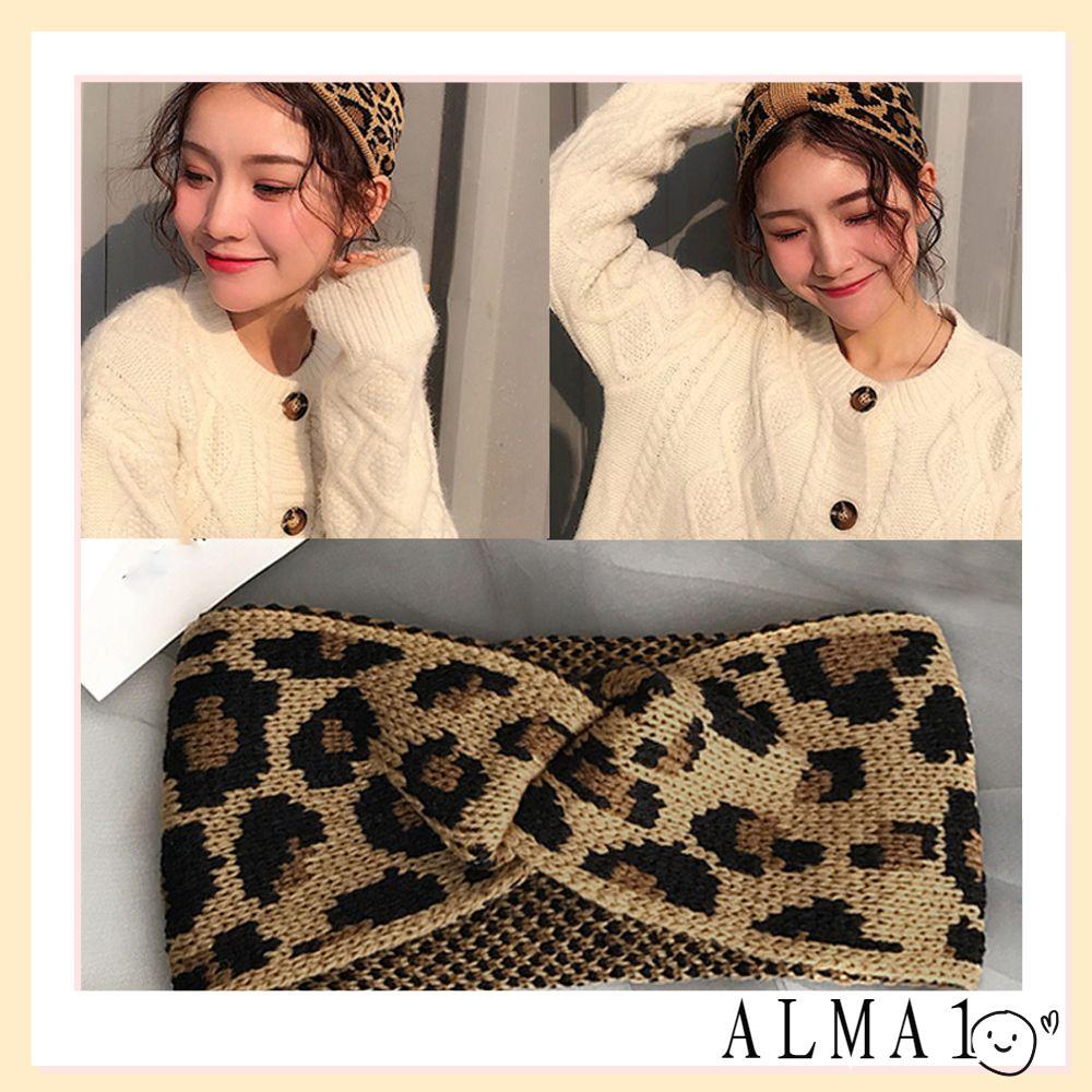 ALMA Leopard Headband คาดศีรษะลายเสือ สไตล์แฟชั่น สำหรับฤดูหนาว