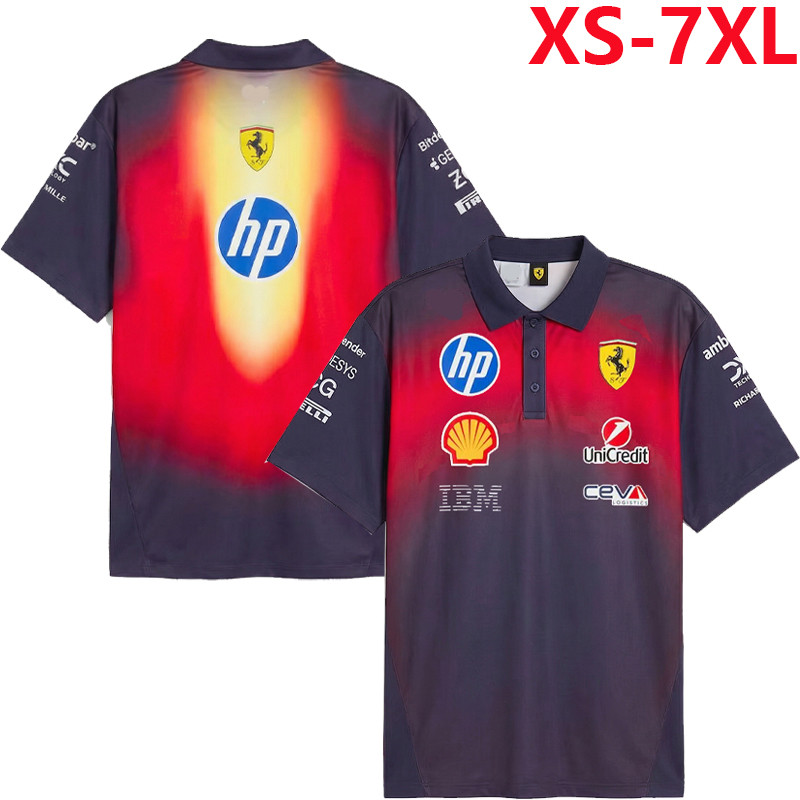 2026 ใหม่ F1 เสื้อยืดแขนสั้น Unisex + F1 Ferrari Racing Team Jersey