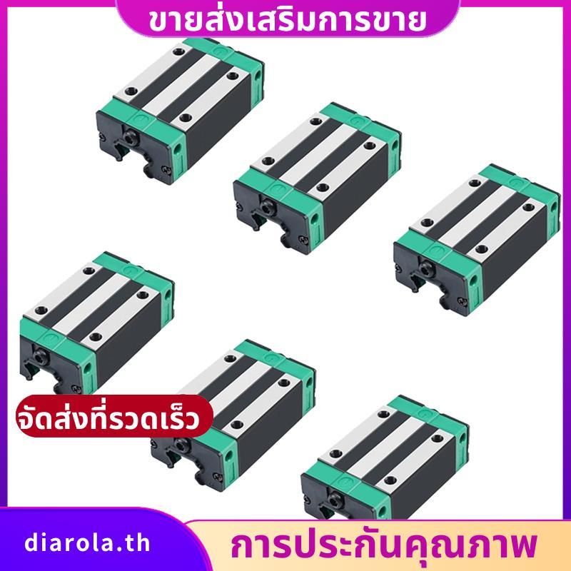 6pcs HGH20CA Linear Slider แบริ่ง HGH20CA แบริ่งสแควร์ Slider บล็อกสําหรับ HGR20 ประกอบสูง CNC Linea