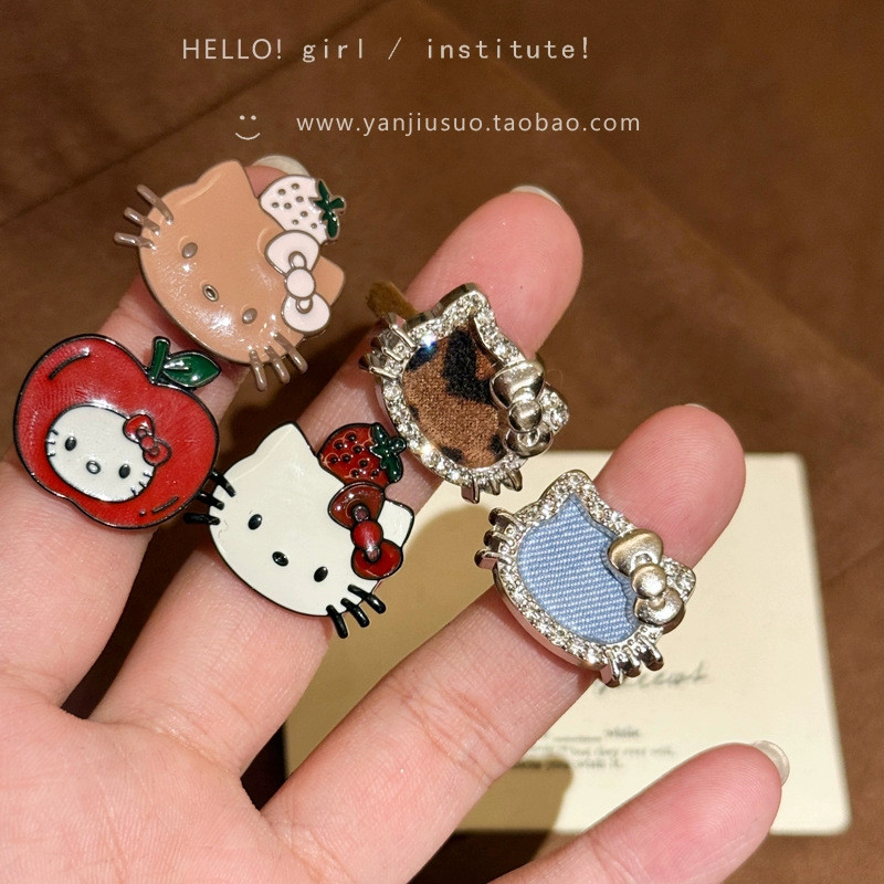 Childlike Cat Ring Female Ring Light Luxury Cartoon Index Finger Ring