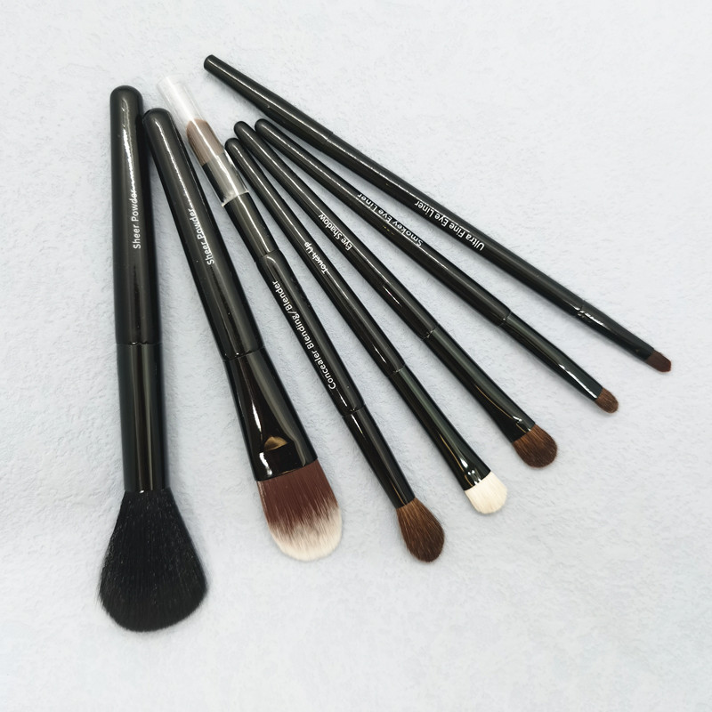 BBs Barbie Animal Hair ชุดแปรงแต่งหน้า แปรงปัดแก้ม แปรงอายแชโดว์ แปรงคอนซีลเลอร์ แปรงทาปาก ชุดแปรงแต