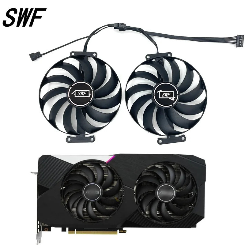 95 มม.FDC10U12S9-C CF1010U12S 7PIN RTX3070TI 3060TI GPU พัดลมสําหรับ ASUS Dual GeForce RTX 3060 3070